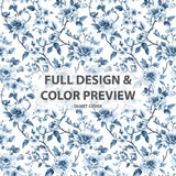 Toile Bedding Set 5 Pcs - French Garden Toile Duvet Cover And Throw Pillow Set