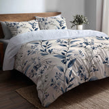 Toile 5 Pcs Bedding Set - Botanical Toile Duvet Cover And Pillow Set