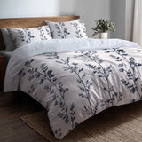 Toile Duvet Cover Set of 5 - Botanical Toile Bedding And Throw Pillow Set