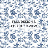 Modern Bedding Set of 5 - Toile Wash Duvet Cover And Throw Pillow Set