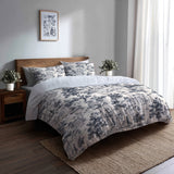 Toile 5 Pcs Bedding Set - Toile Wash Duvet Cover And Pillow Set