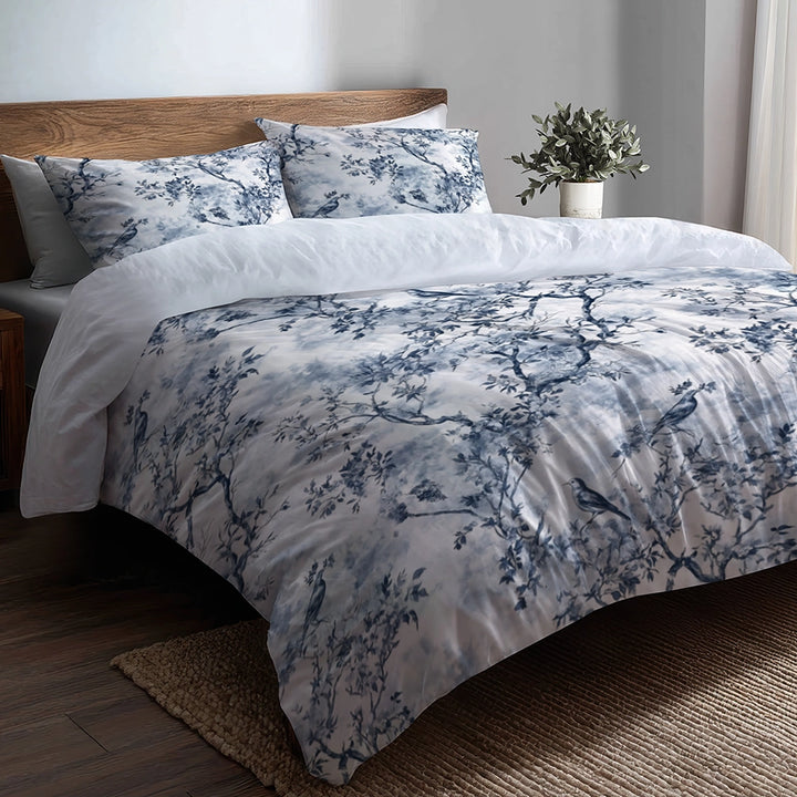 French Country Bedding Set - Timeless Toile Duvet Cover And Cushion Set