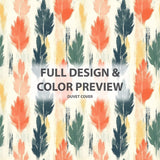 Boho Bedding Set of 5 - Meadow Ikat Duvet Cover And Throw Cushion Set