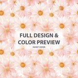 Country / Farmhouse Bedding Set of 5 - Daisy Glow Duvet Cover And Throw Cushion Set