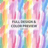 Ombre Bedding Set 5 Pcs - Rainbow Air Duvet Cover And Throw Pillow Set