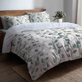 Country / Farmhouse Bedding Set - Ferns Vines Duvet Cover And Cushion Set
