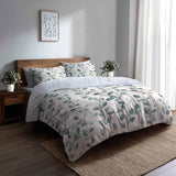 Country / Farmhouse Bedding Set - Ferns Vines Duvet Cover And Cushion Set
