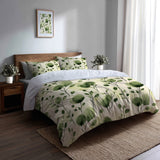 Country / Farmhouse Bedding Set 3 Pcs - Moss Petal Drift Duvet Cover Set