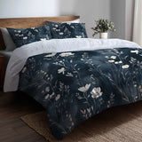 Floral Bedding Set - Slate Meadow Duvet Cover Set