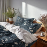 Floral Bedding Set - Slate Meadow Duvet Cover Set