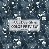 Floral Bedding Set - Slate Meadow Duvet Cover Set