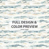 Abstract Bedding Set 5 Pcs - Shore Breeze Stripes Duvet Cover And Throw Pillow Set