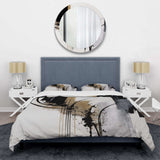 Black, White And Gold Expression II - Duvet Cover Set