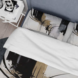 Black, White And Gold Expression II - Duvet Cover Set