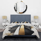 Black And Gold Cubic Expression VII - Duvet Cover Set