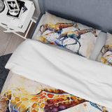 Giraffs Running - Duvet Cover Set