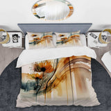 Orange Daisy Flowers Hyperrealistic II - Duvet Cover Set