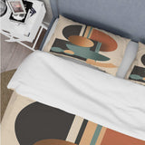 Cream Green Minimalism Quiet Depths - Duvet Cover Set