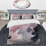 Solid Marble Paint Artwork II - Duvet Cover Set