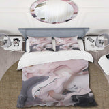 Solid Marble Paint Artwork III - Duvet Cover Set