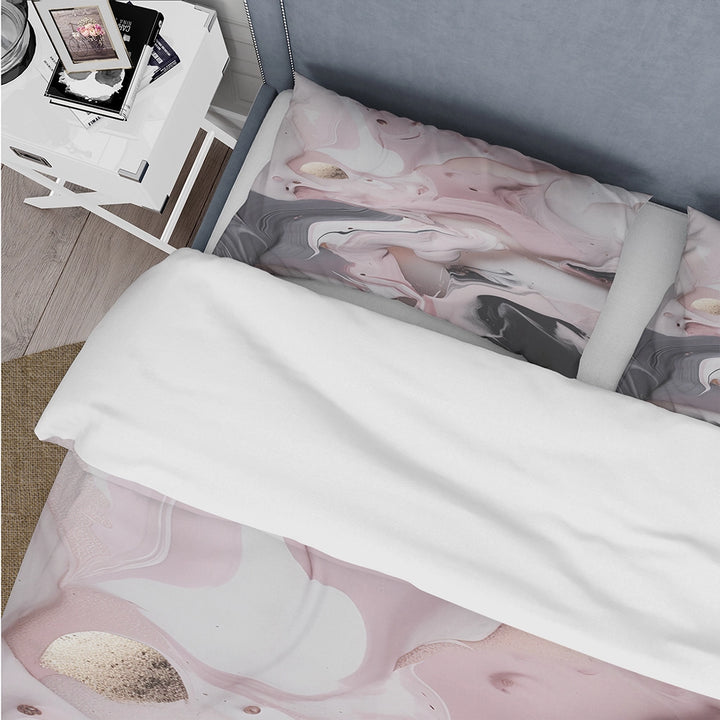 Solid Marble Paint Artwork III - Duvet Cover Set