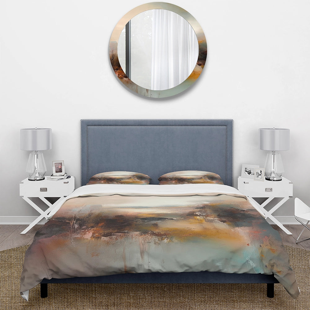Brown Abstracted Nature III - Duvet Cover Set