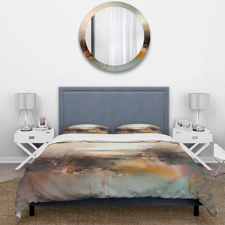 Brown Abstracted Nature III - Duvet Cover Set