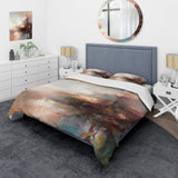 Brown Abstracted Nature IV - Duvet Cover Set