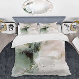 Green And Cream Essence Of Modernity I - Duvet Cover Set