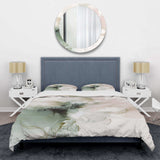 Green And Cream Essence Of Modernity I - Duvet Cover Set