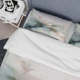 Green And Cream Essence Of Modernity II - Duvet Cover Set