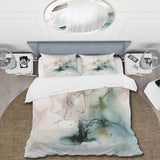 Green And Cream Essence Of Modernity III - Duvet Cover Set