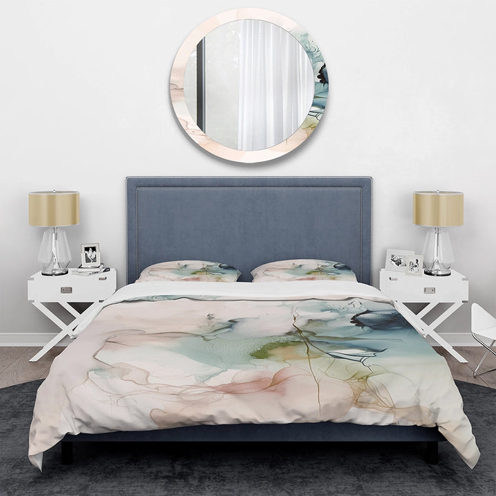 Green And Cream Essence Of Modernity IV - Duvet Cover Set