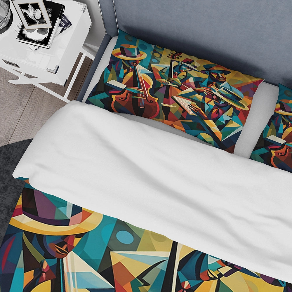 Jazz Performance On Stage I - Duvet Cover Set