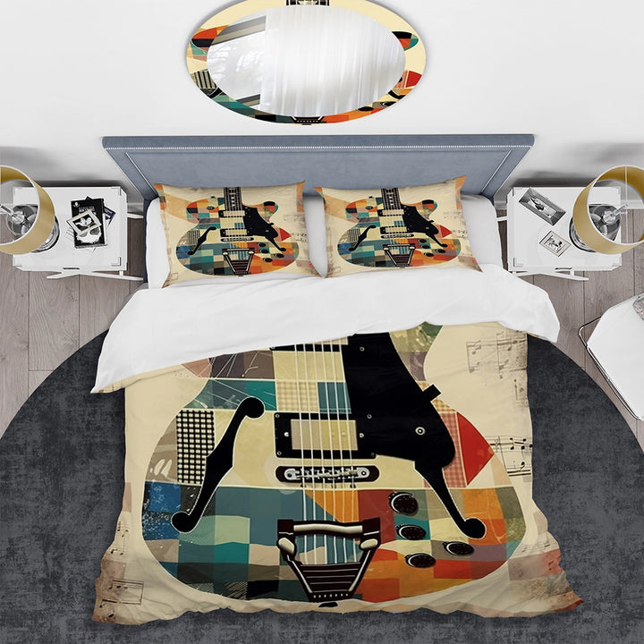 Cubism Guitar - Duvet Cover Set