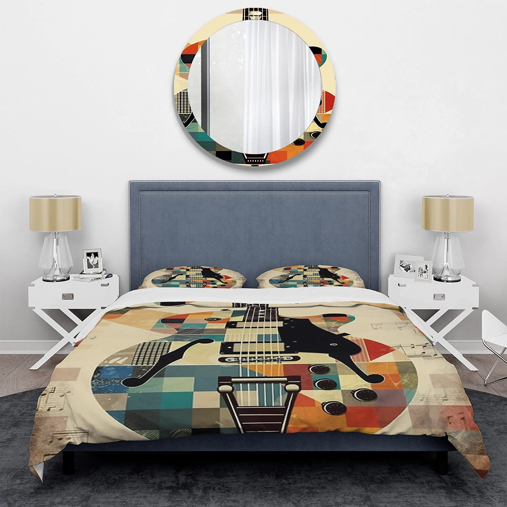 Cubism Guitar - Duvet Cover Set