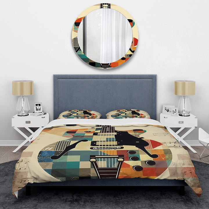 Cubism Guitar - Duvet Cover Set