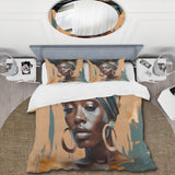 African Chromatic Woman III - Duvet Cover Set