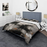 Black Mid Century Fusion I - Duvet Cover Set