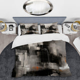 Black Mid Century Fusion I - Duvet Cover Set