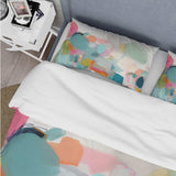 Pink Blue Minimalims Fludity IV - Duvet Cover Set