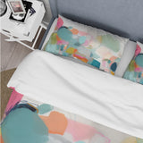 Pink Blue Minimalims Fludity IV - Duvet Cover Set