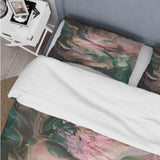 Pink Green Inner Worlds Of Marble IV - Duvet Cover Set