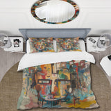 Abstract Face Portrait II - Duvet Cover Set