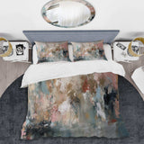 Brushstroke Abstract Painting I - Duvet Cover Set