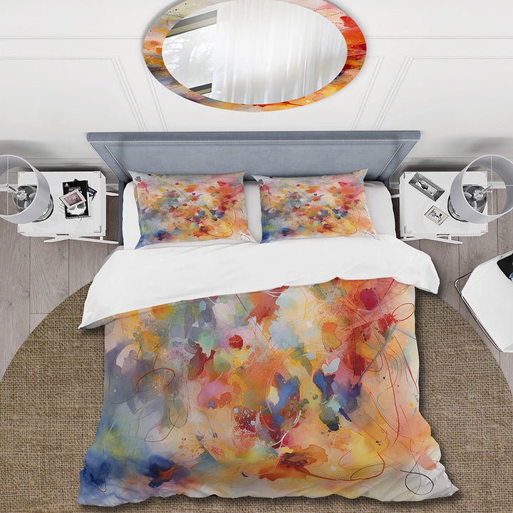 Colorful Transformations Of Flow II - Duvet Cover Set