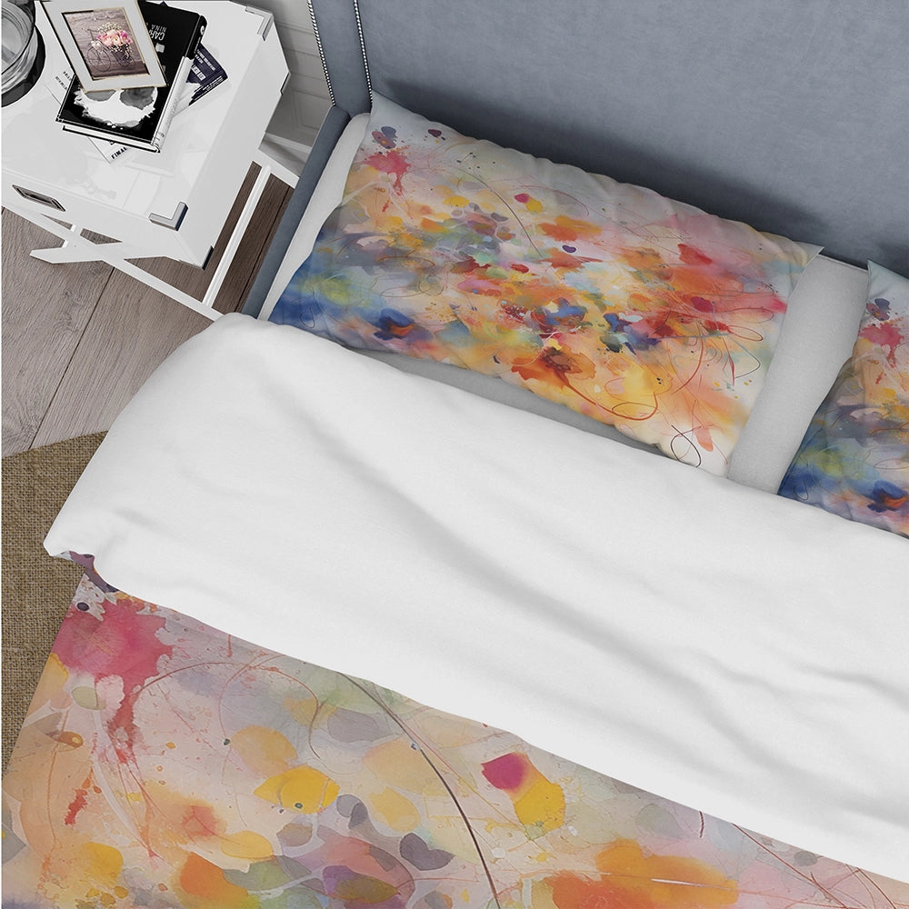 Colorful Transformations Of Flow II - Duvet Cover Set