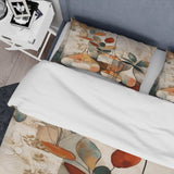 Green And Beige Channeling Bohemian Vibes - Duvet Cover Set