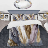 Purple Feather Boho Majesty - Duvet Cover Set