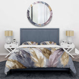 Purple Feather Boho Majesty - Duvet Cover Set